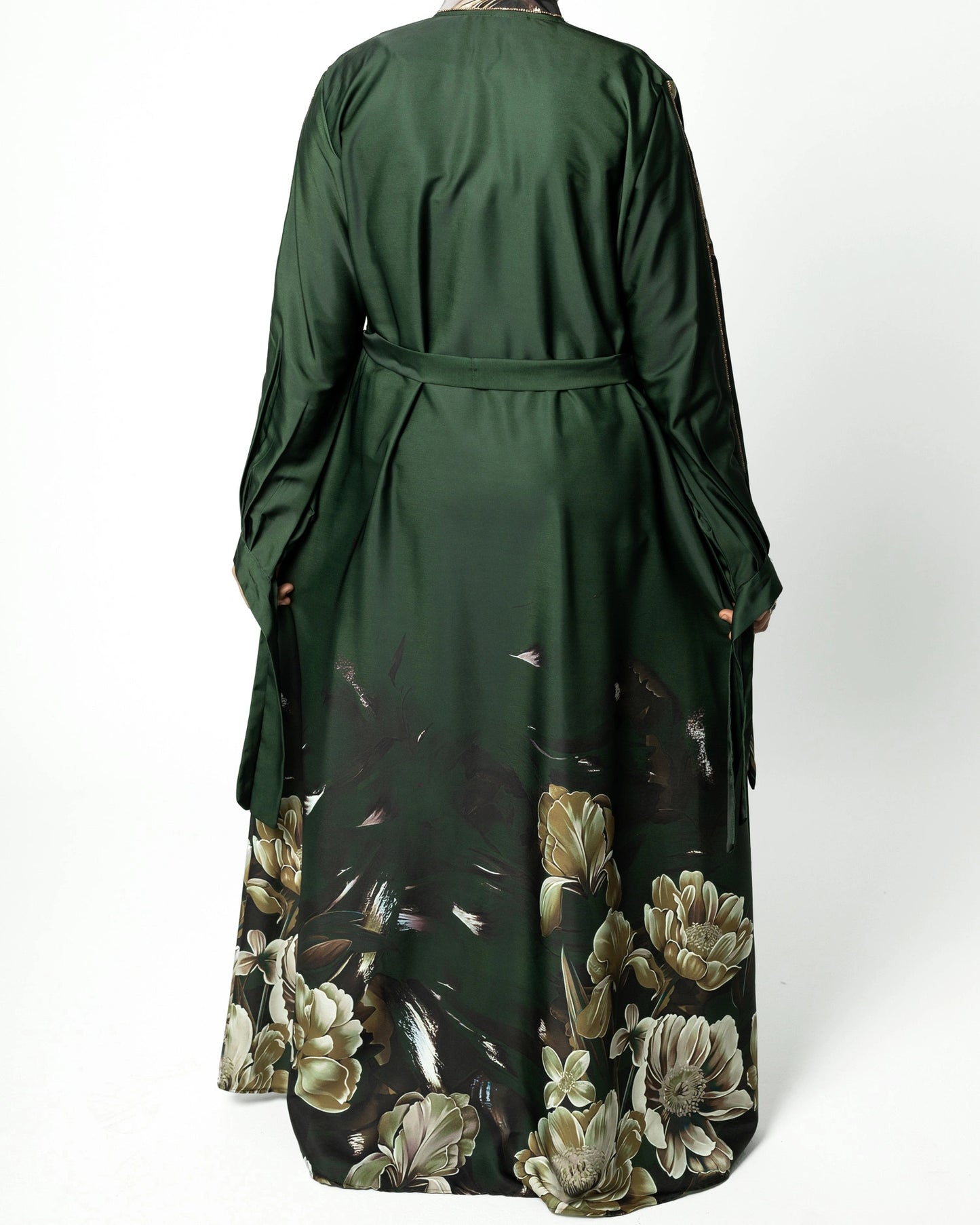 عباية الشام الأنيقة بنقشة زهرية