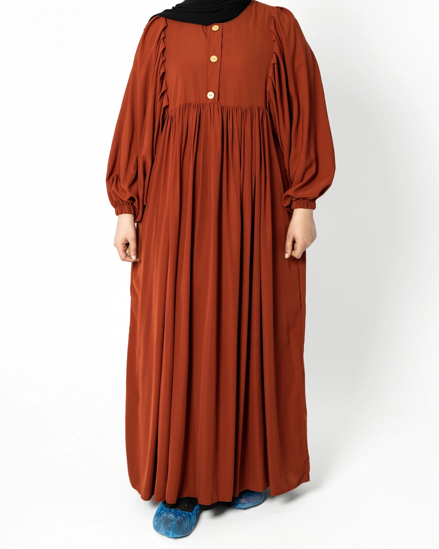 عباية زهرة اللوتس الكريب