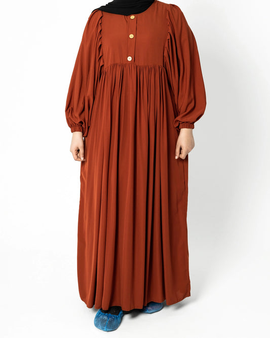 عباية زهرة اللوتس الكريب