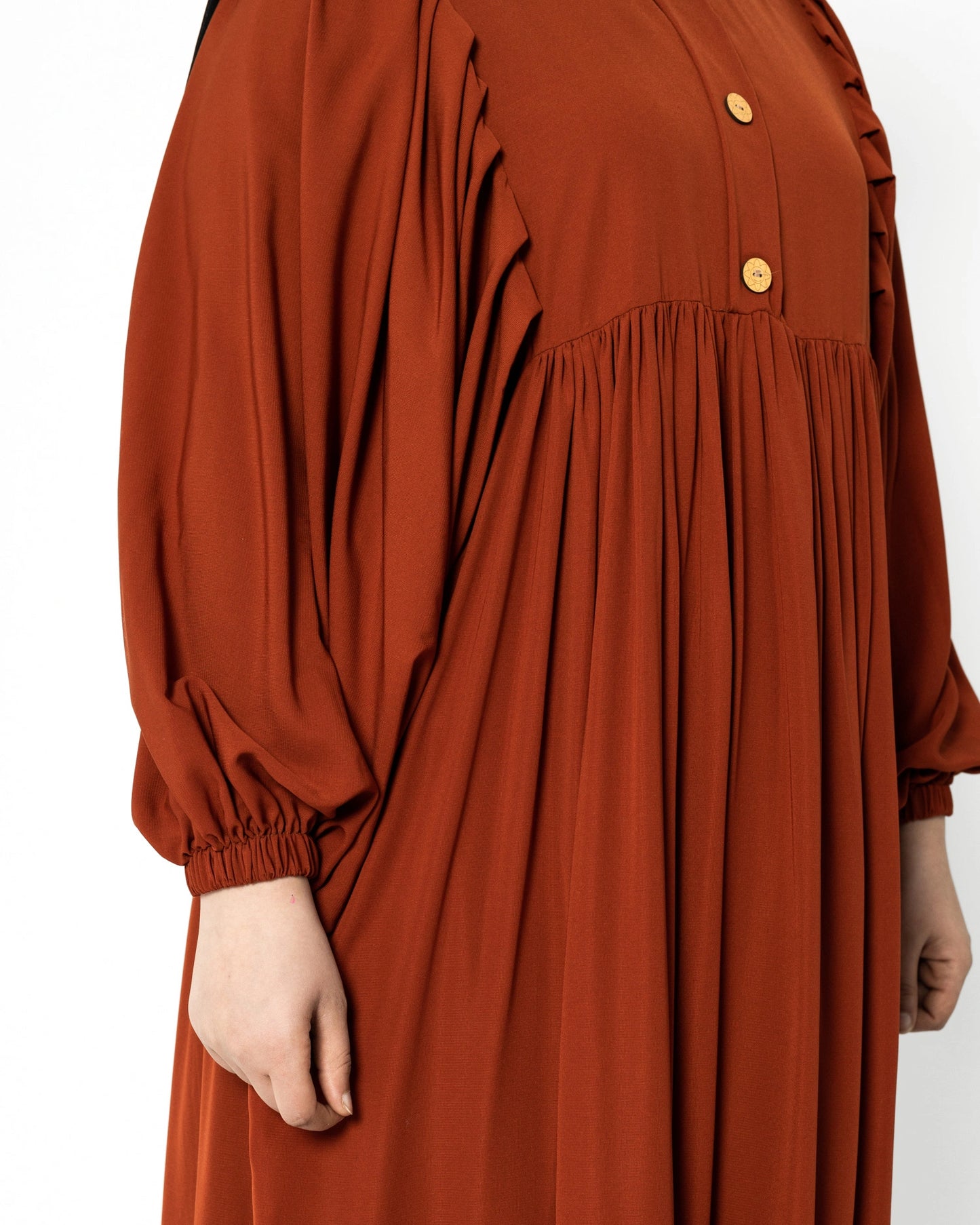 عباية زهرة اللوتس الكريب